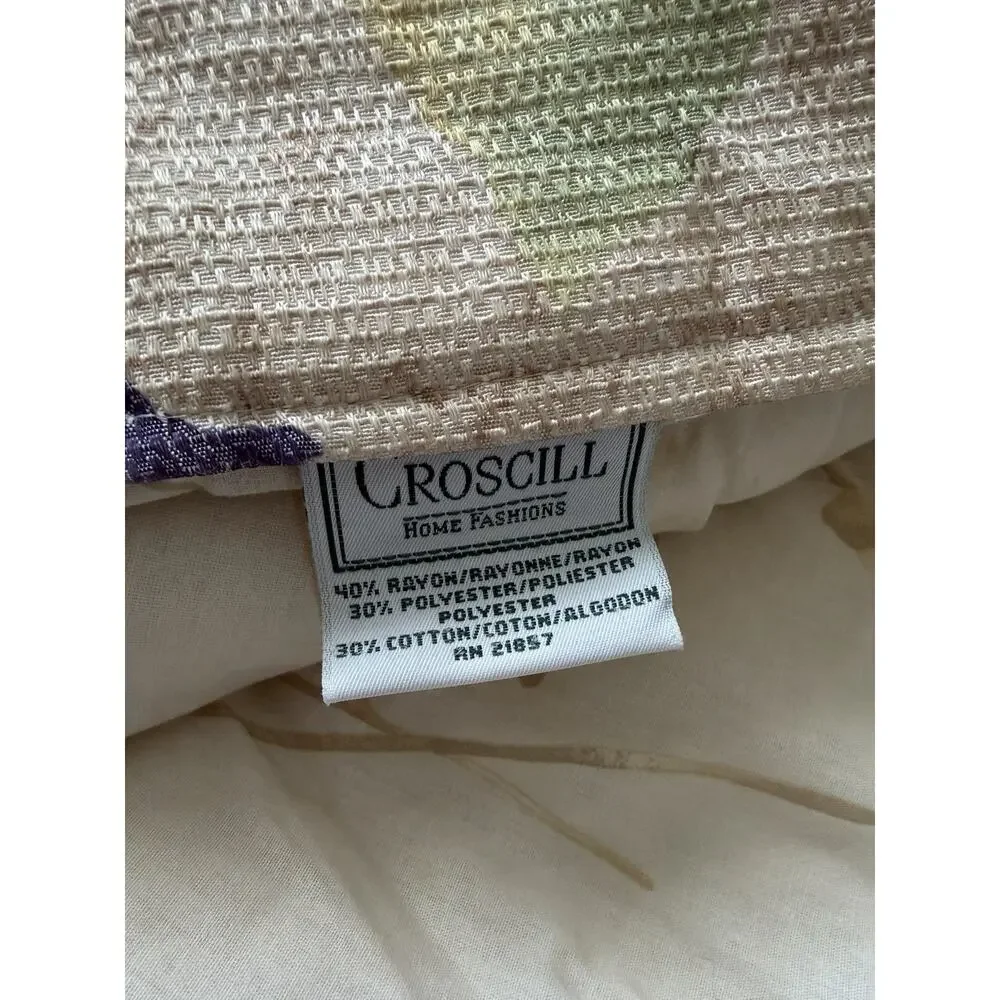 Croscill Home LaJolla Queen Comforter Set 3 Pc Beige Floral Tulip